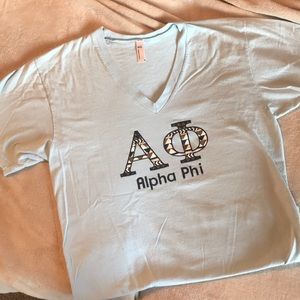 Alpha Phi V-neck T-shirt
